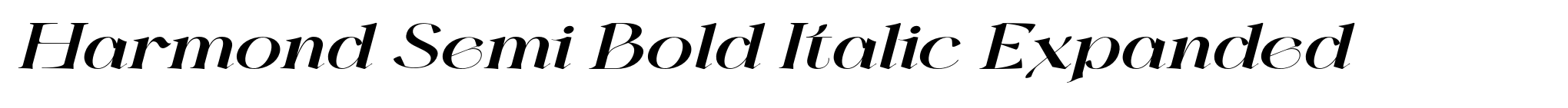 Harmond Semi Bold Italic Expanded image